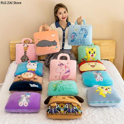 Office Cartoon Pillow Multifunctional Folding Blanket Car Cushion Pillow Cartoon Air Conditioner Quilt Pillow Quilt