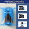 360° Dash Cam 1080P HD Driving Recorder Car Front & Rear Inside 4 Channel Camera