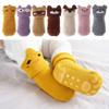 Plush Cute Animals Thickening Anti-slip Slippers Coral velvet socks Floor Sox Newborn Toddler Socks