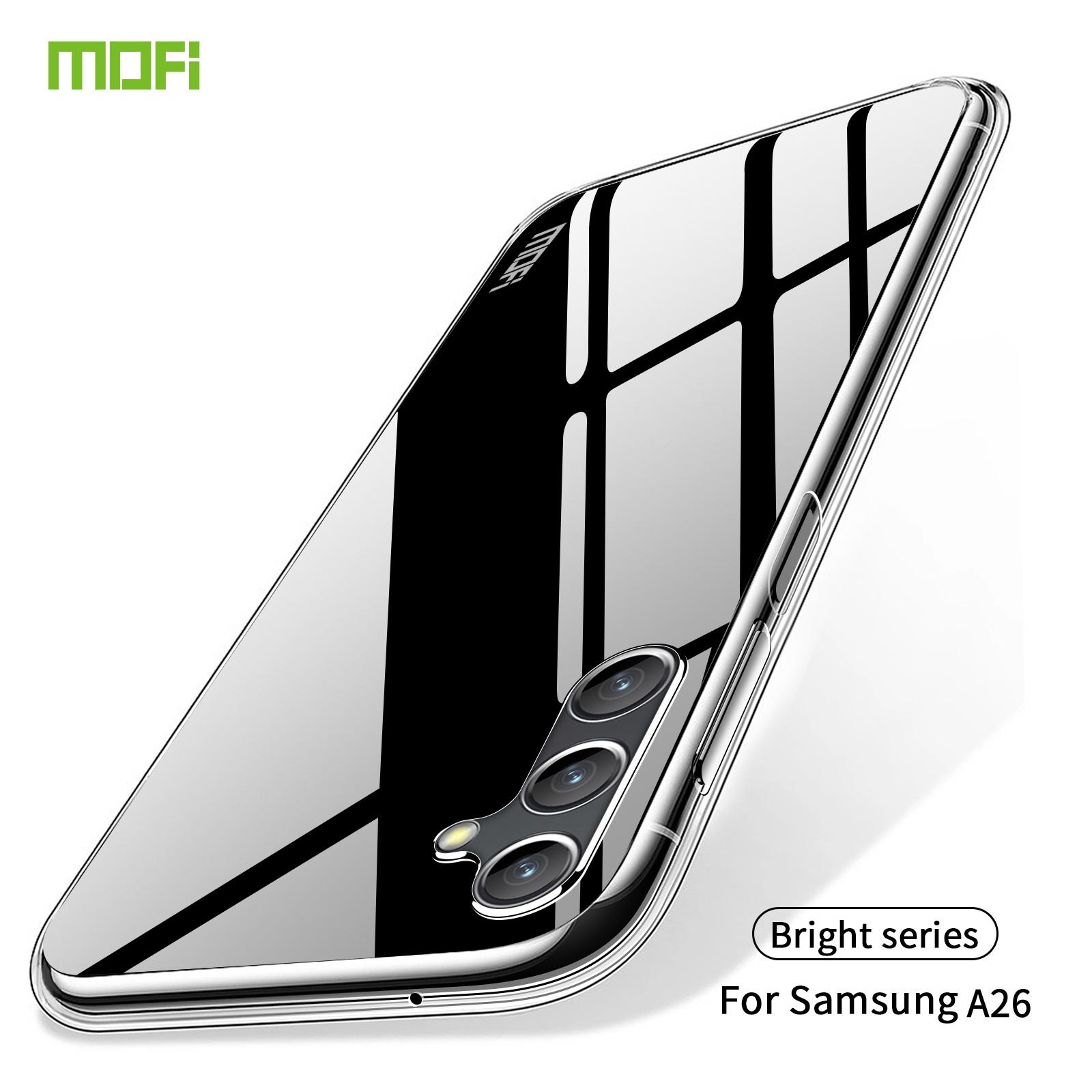

For Samsung Galaxy A26 5G Clear Phone Case MOFI Ultra-Thin TPU Phone Back Cover Transparent