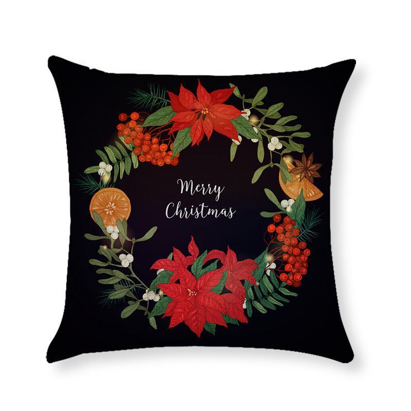 Home Christmas Throw Pillow Cover Holiday Home Cushion Cushion Cover Sofa Side Sleeping