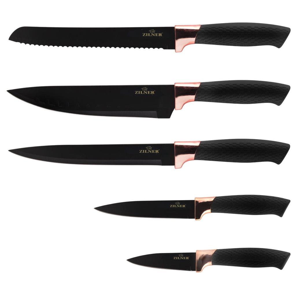 Coated Knife Set 6 Pcs. Zilner Rosegold Zl-5118