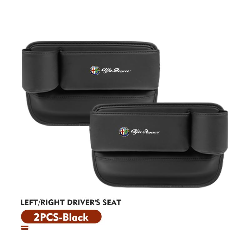 XJCF8 Car Seat Gap Storage Box Cup Holder Phone Organizer Accessories For Alfa Romeo Giulietta GT 159 147 156 Mito Brera Giulia Spider