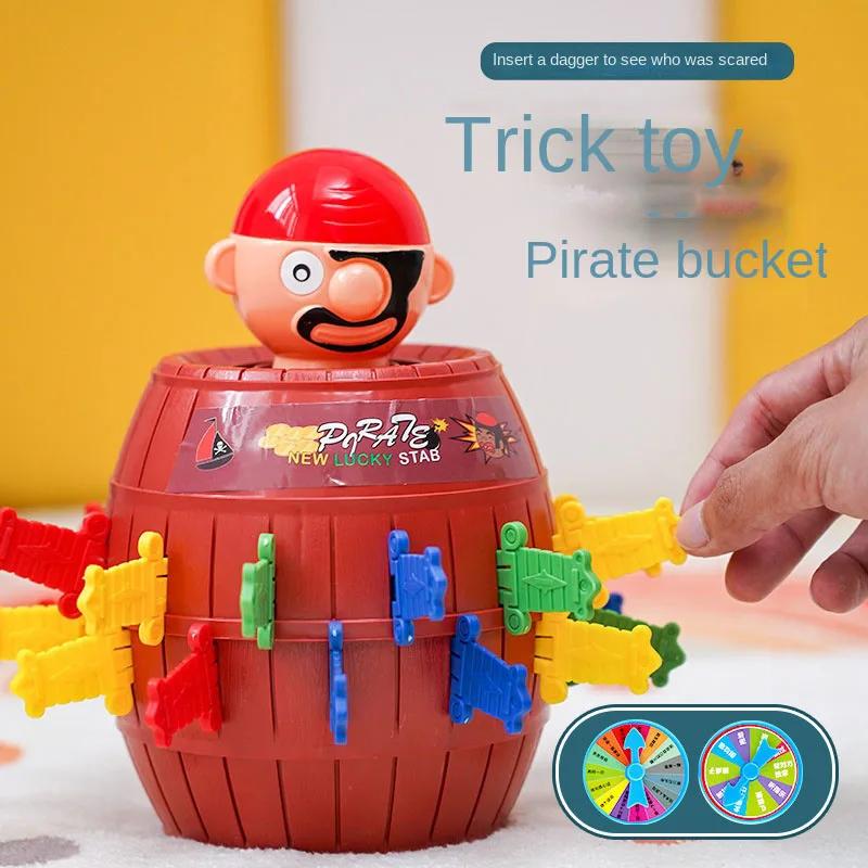 Pirate Bucket Toys Novel Trick and Release Pirate Bucket Toys Creative Children's Toys