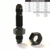 0-Degree AN6 AN8 AN10 AN4 Aluminum Alloy Radiator Oil Cooler Pipe through Wall Extension Joint Straight Nut Connector for Modifi