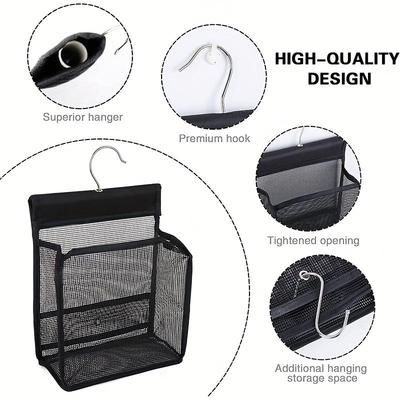 1PC Toiletries Storage Small Hanging Basket Can Be Connected In Series Detachable Grid Ganging Bag Large Capacity Built-in Hook