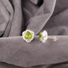 Natural Peridot Gemstone Earrings 925 Sterling Silver Handmade Jewelry For Her EE-159-2