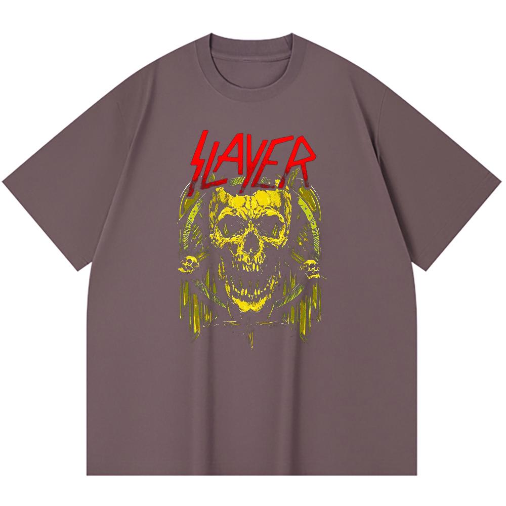 230 Gsm 100% Cotton Heavy Metal T-Shirt  Rock Band Popular Music Print Unisex Heavy Cotton T Shirt
