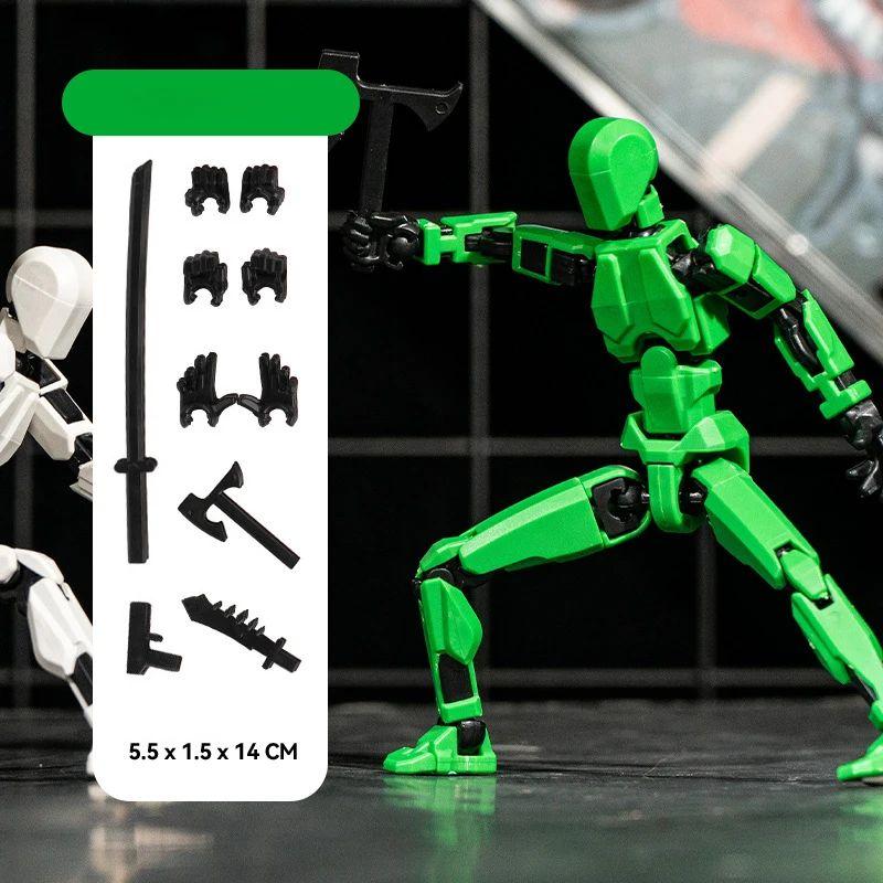 Robot Model Viacnásobne kĺbová Pohyblivá Bábika Figurína 3D Tlačená Postava Novinka hračky Akčná figúrka Transformujúce sa Hračky darčeky pre deti