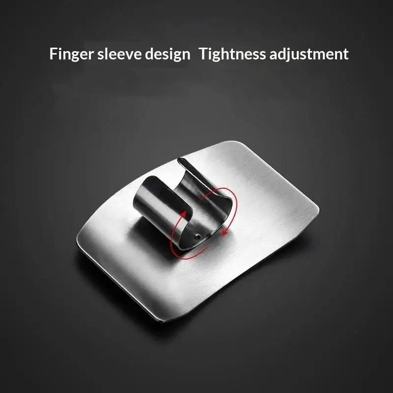 Stainless Steel Finger Guard Rustproof Anti-Cut Vegetable Chopping Protector for Home Cooking Food Prep Gifting
