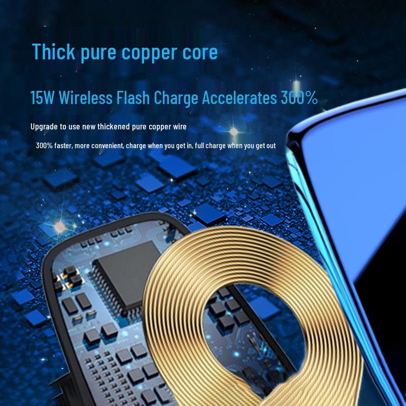 15W Wireless Car Charger & Automatic Phone Mount