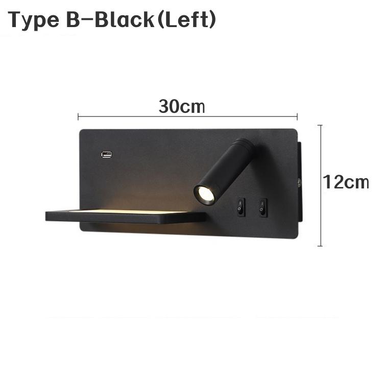 

Светодиодные настенные светильники Nordic с USB-портом для зарядки, бра для спальни, кабинета, чтения, настенный светильник с выключателем Warm White (2700-3500K)