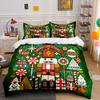 Nutcracker Christmas Set Bedding Duvet Cover Set Duvet Cover Pillowcases  (1*Duvet Cover 2*Pillowcases, without duvet insert)