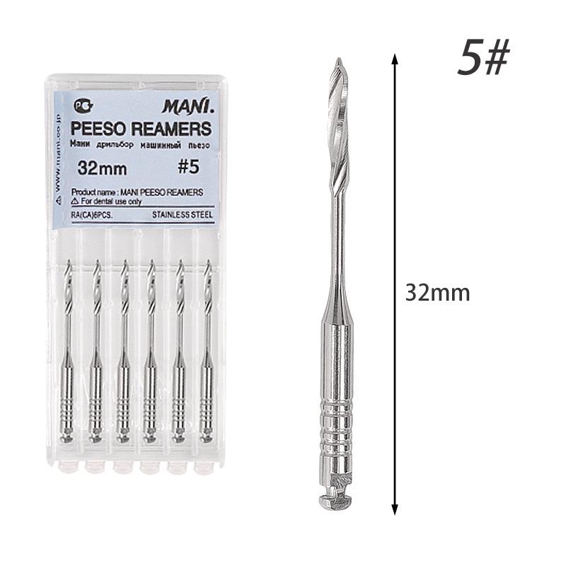 Dental 32mm Endodontic 6pcspack Files Reamers Drill Burs Peeso Reamers Endo Files Peeso Dentist Materials Dentistry Instruments