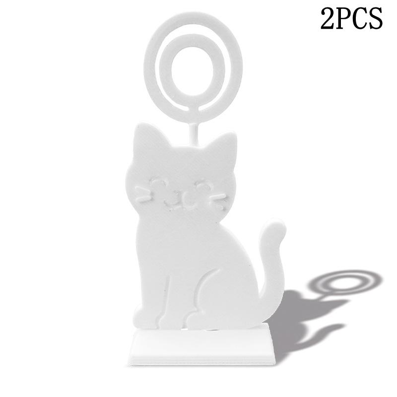 Table Number Holders Small Table Photo Holder Decorative Cat Shape Photo Display Rack For Home Hotels Dining Room Place Card