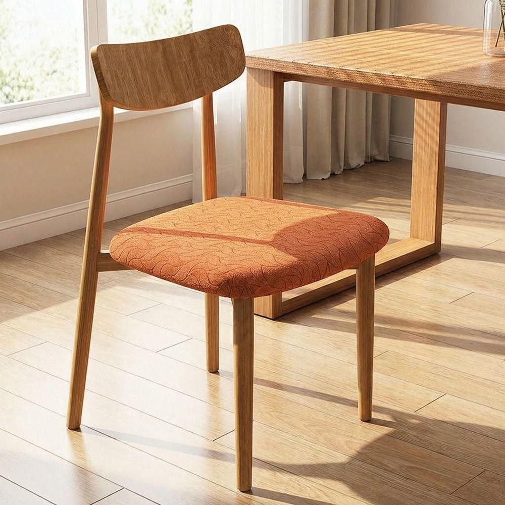 Jacquard Stretch Dining Chair Cover Removable Chair Slipcovers Modern Seat Covers Living Room