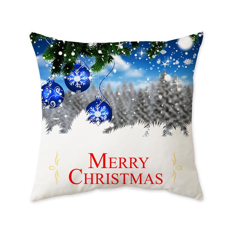 Christmas Series Decorative Cushion Pillow Ins Style Fashionable Sofa Living Room Bedside Cushion Pillow Cover