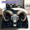 Animal Skull Pattern Bedding Home Decoration Birthday Gift (1 * Duvet Cover + 2 * Pillowcase, Without Core)