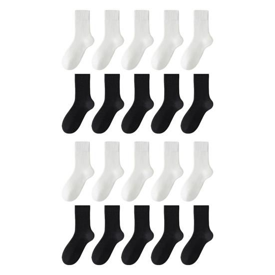 Damen Einfarbige Wadenlange Socken Herbst Gemütlich Weich Flauschig Crew-Socken Thermisch Warm Winter Dicke Stiefelsocken für Kaltes Wetter