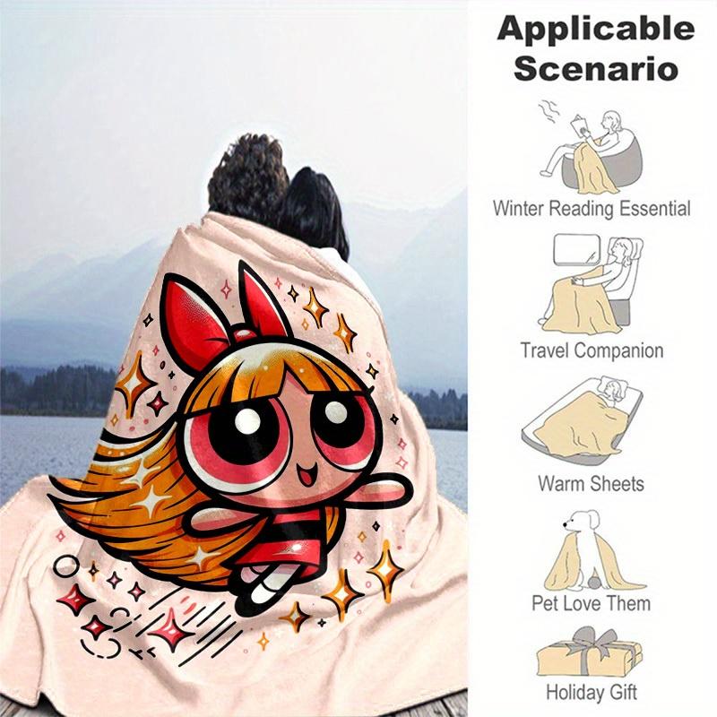 1pcThe Powerpuff Girls Blanket, Soft Comfortable Blanket - Perfect for Home Use, All Seasons G