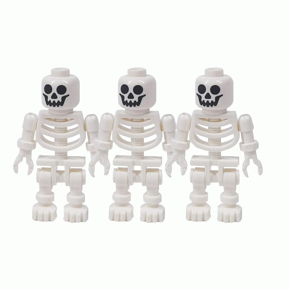 MOC Steine Mittelalter Alchemie Raum Küche Zauberer Trank Bausteine Teufelsquelle Schloss Straßenlaterne Hexen Figuren Szene Schädel