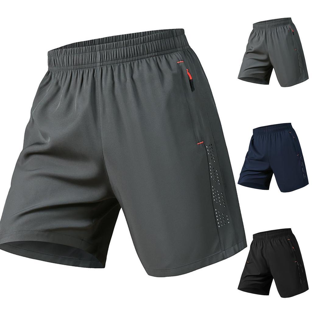 Men's Summer Fitness Shorts Running Quick-drying Breathe Ice Silk Beach Pants