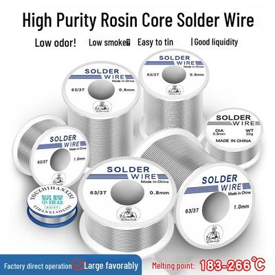 Kuangjie 63/37 Rosin Core Solder Wire, Leaded, 50/100/200g for Home & Student Welding