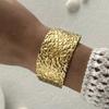 Stainless Steel Metal Exaggerated Shell Starfish Bracelet for Women Gold Color Cuff Bangle Beach Party Jewelry Gift
