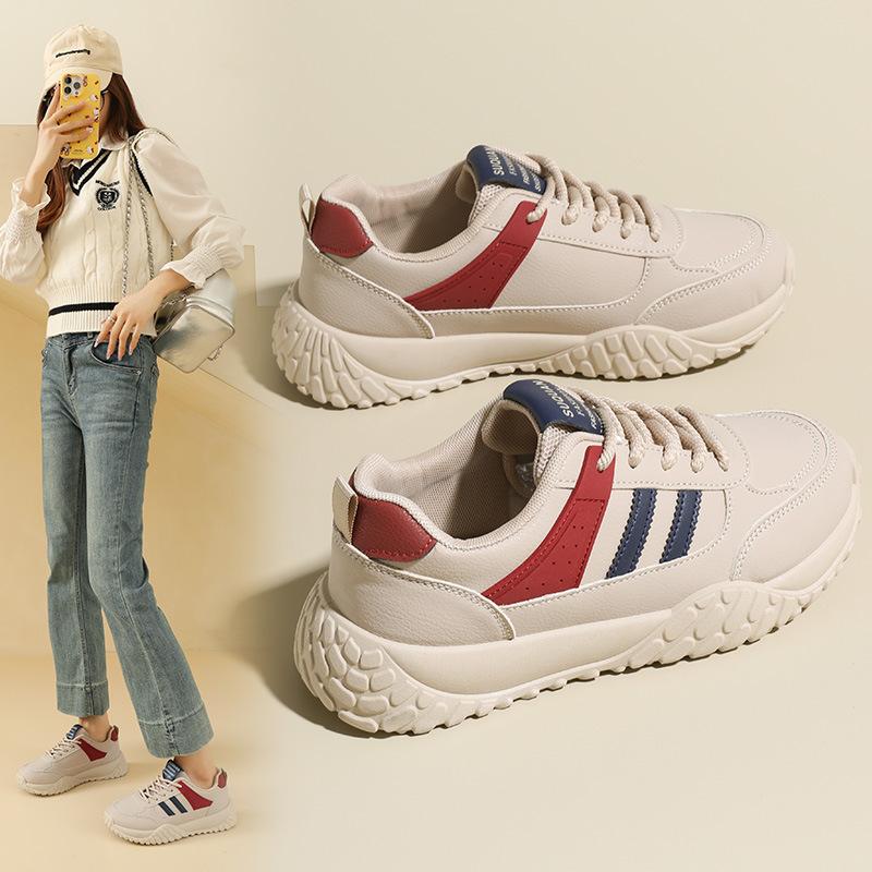 Women's ins Korean version of autumn dad shoes women's shoes 2025 student sports comfortable thick-soled heightening casual sports shoes
