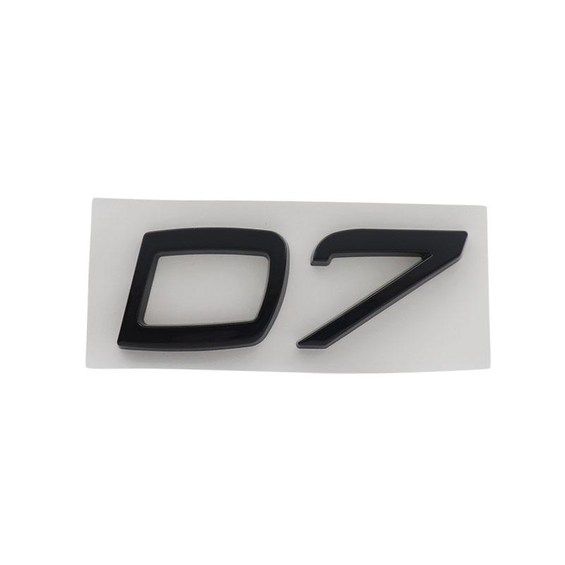 3D Premium D2 D3 D4 D5 D6 D7 Buchstaben für Auto Motorhaube Kotflügel Kofferraum Heckaufkleber Emblem Abzeichen Aufkleber