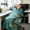 Pre-treated Blanket Oil Painting Nap Blanket, Soft Warmth Double-Sided Flannel, Digital Cozy Warm Flannel Print Shrink-Resistant Machine