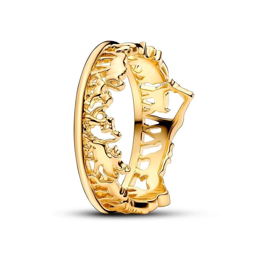 2025 Gold Plated Ring Zircon Sparkling Princess Wishbone Heart Women  Fine Jewelry