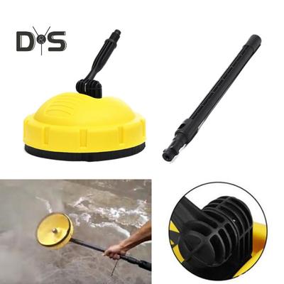 Accesorio para limpiador de patio, accesorio para hidrolavadora con mango largo, cepillo de limpieza para eliminar suciedad, cabezal para limpiador de patio para Karchers