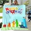 1pc Blanket Numberblocks2 Print Design, Lightweight Blanket for Sofa, Bed- Soft &Warm, Gift for All Seasons like Christmas, Halloween