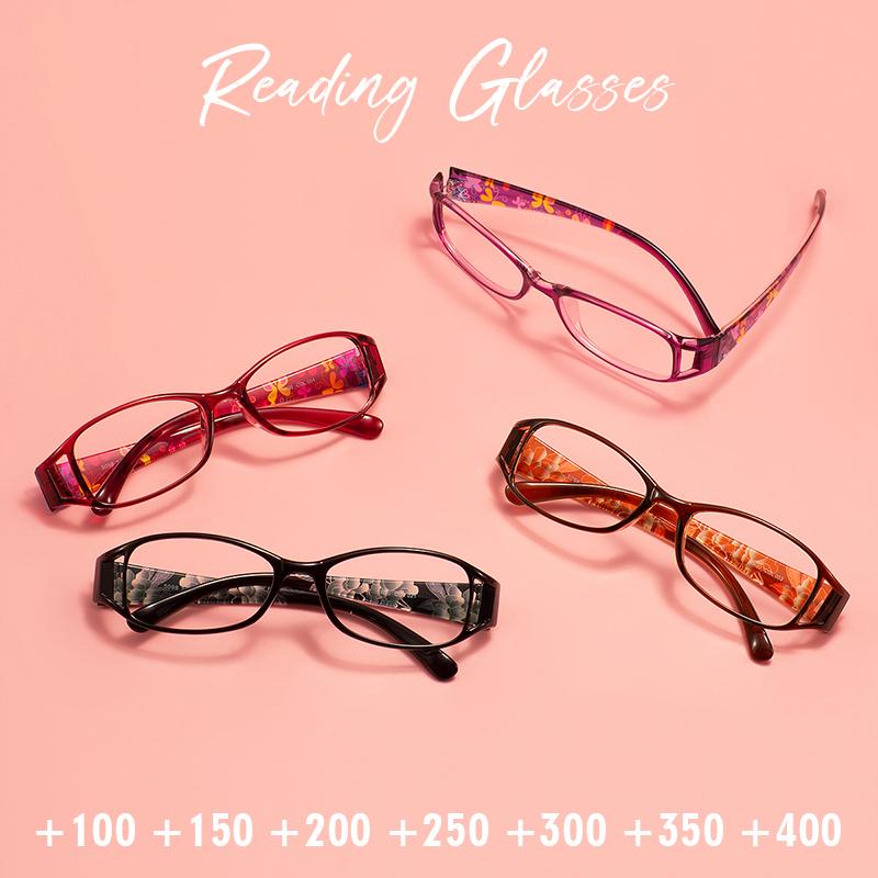 Women Reading Glasses Oval TR90 Full Rim Transparent Lightweight Round Spectacles With Optical Prescription Lenses Myopia