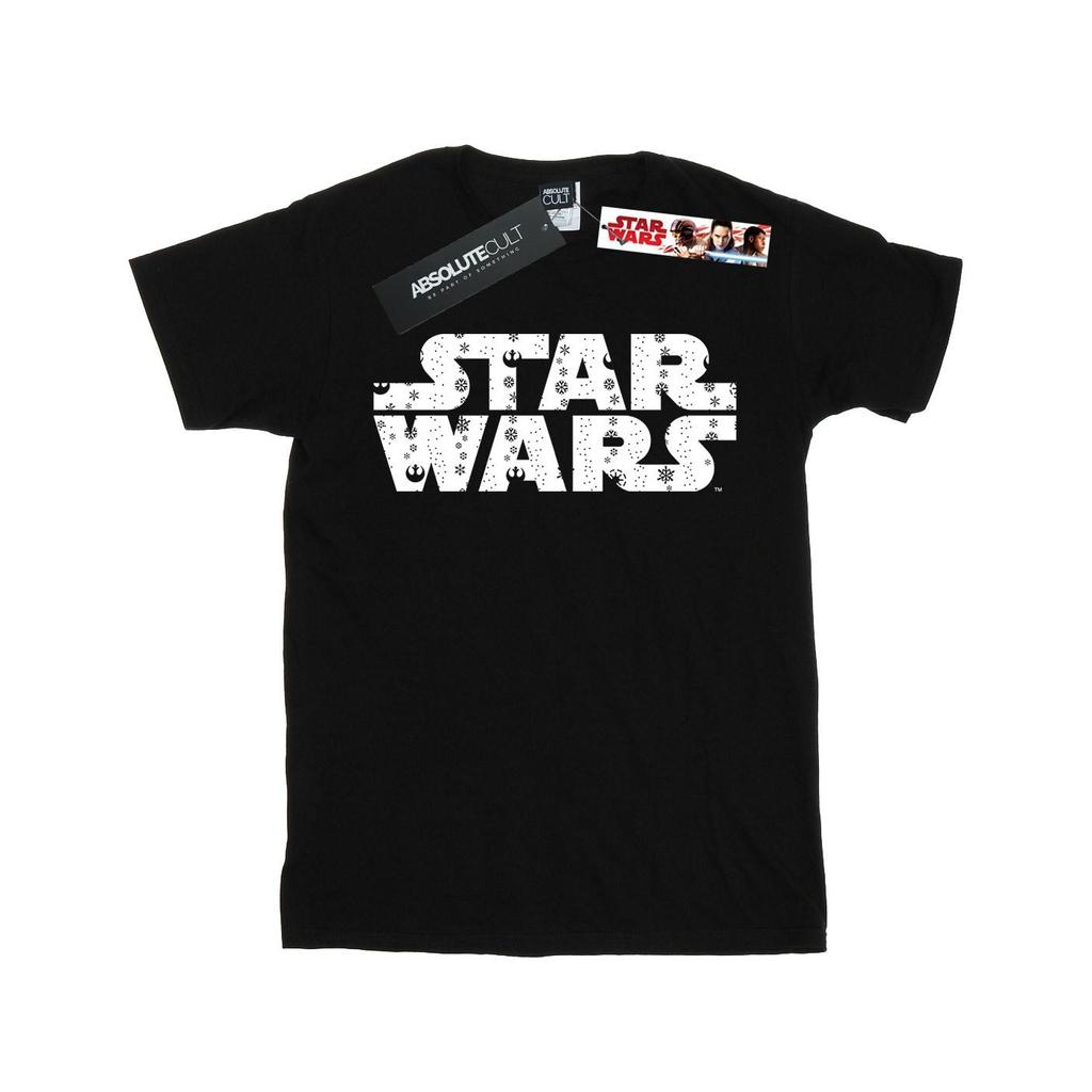 STAR WARS Boys Christmas Logo T-Shirt