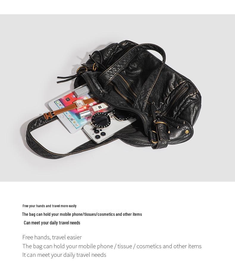 Borsa da Moto Retro Y2K più Venduta: Borsa a Mano di Grande Capacità, Borsa Tote Stile Wasteland, Messenger a Spalla da Donna.