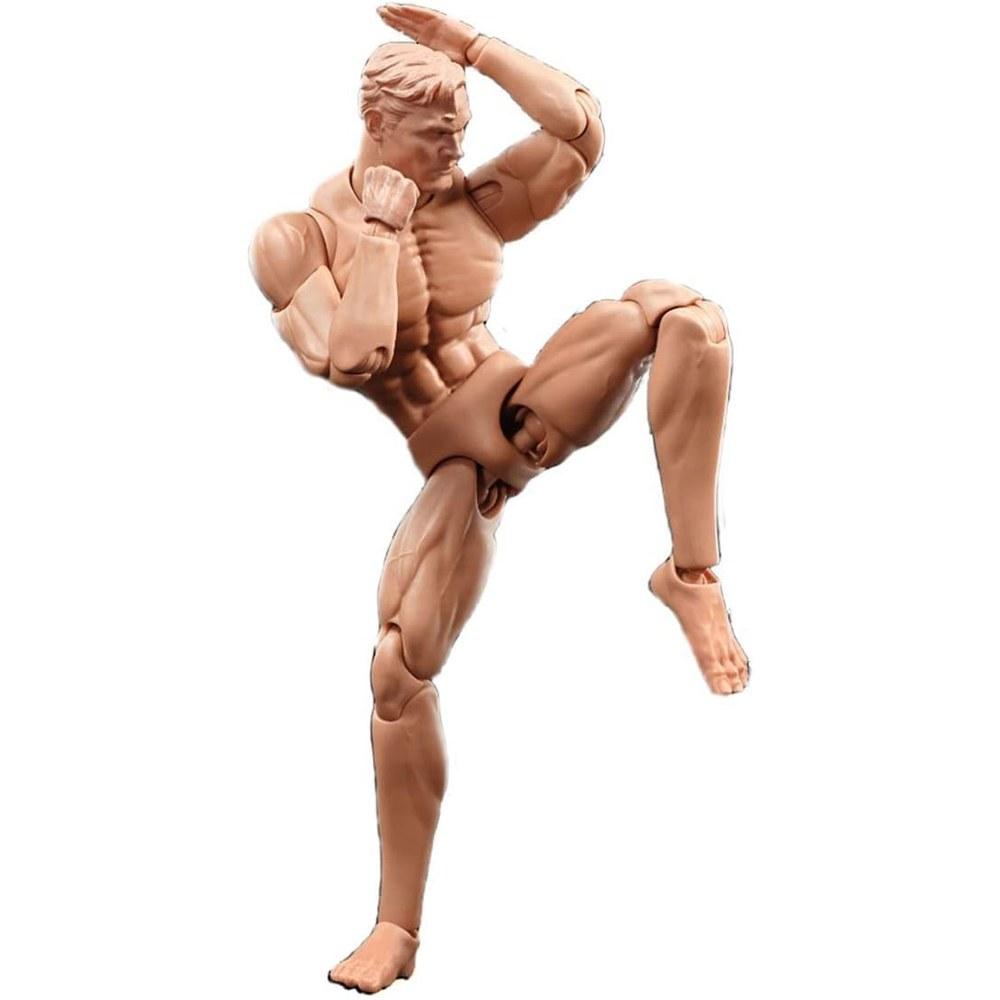 Fremego 1:12 Scale Male Action Figure 6-inch Muscular Handsome Solid Body Collectible Doll