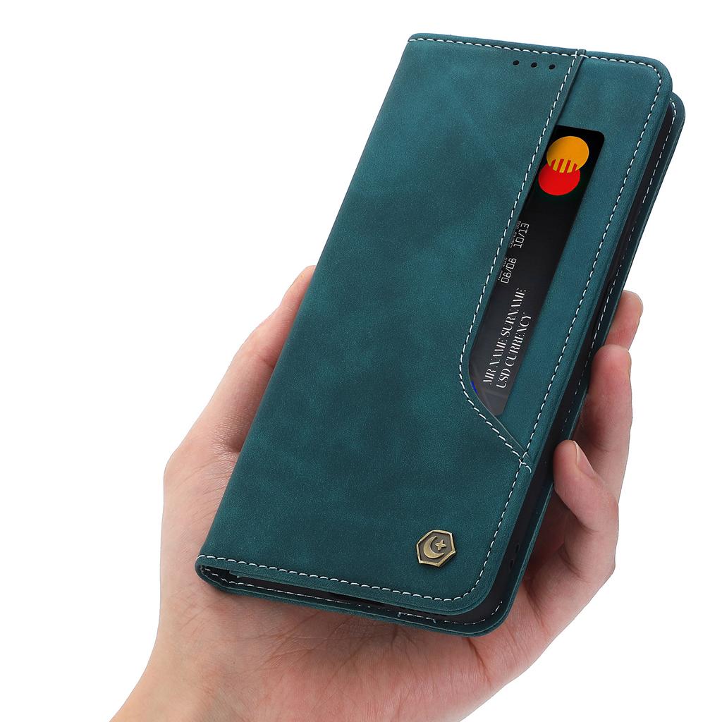  Vintage Strong Magnetic Wallet Case for iPhone 17 & Samsung S25 Ultra - Retro Flip Leather Card Holder Cover