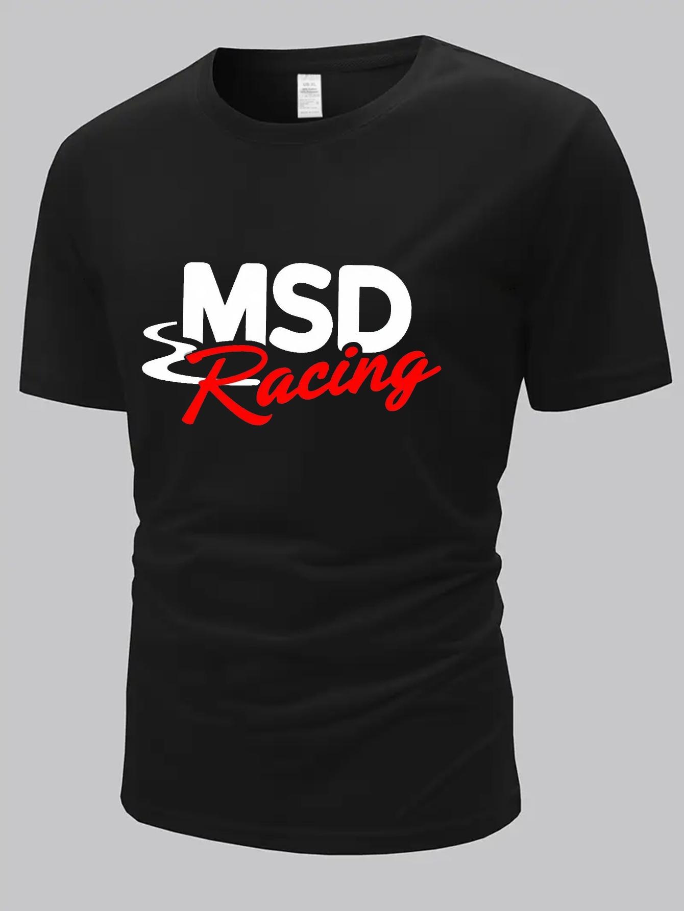 6262126 Cotton Blend T-shirt -  MSD Racing  Graphic Print XXXL