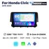 8Core 8+256G Car Radio Android Multimedia Player For Honda Civic 10 FC FK 2015-2020 GPS BT Audio Stereo Auto Intelligent Systems