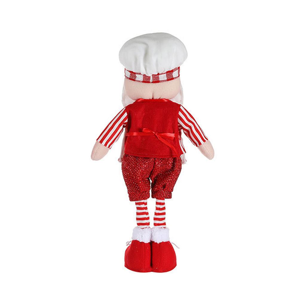 Christmas Gnome Telescopic Doll Ornament Crafts Decor Doll Supplies for Home Restaurant Bar Party Backdrop Decor