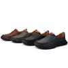 Men's Low-top Leather Shoes Moccasins Sneakers Slip On Casual Shoes Large Size 39-48