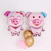 Zodiac Pig Aluminum Foil Balloon: Cute Cartoon Pig for Children's Birthday Party or Wedding Decoration