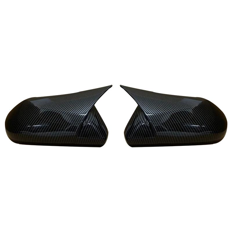 2pcs Ox Horn Side Wing Rearview Mirror Cover Trim Decor Caps Fit For Toyota Camry Avalon 2018- Car External Accessories
