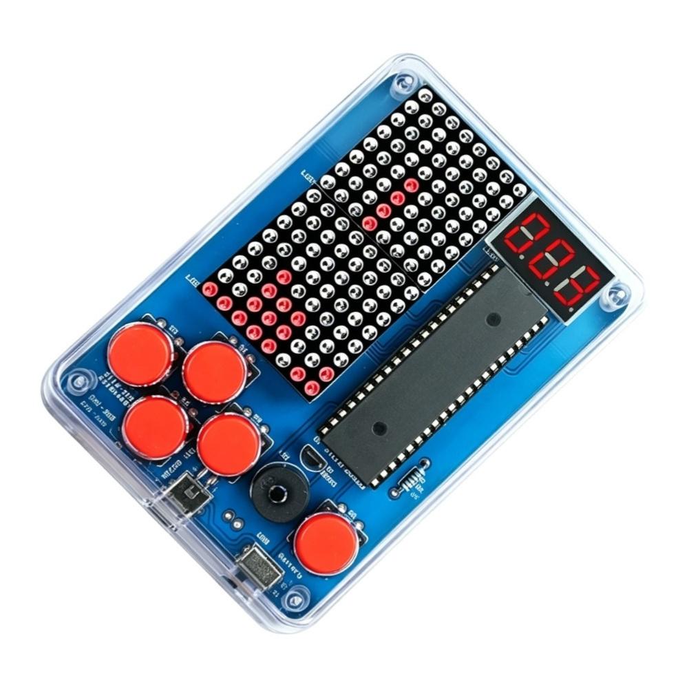 DIY Game Console Kit Based on 51 Microcontroller Architecture with Tactile Push Buttons and Passive Buzzer Audio Output
