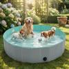 Große faltbare Haustier-Badewanne Hunde Katzen Labradore Golden Retriever Waschbecken mit rutschfester PVC-Basis