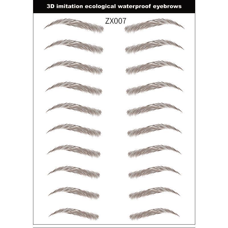 3D Waterproof Eco-Imitation Eyebrow Tattoo Stickers
