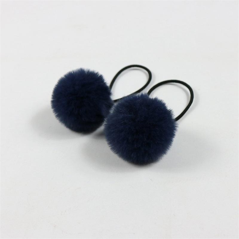 Topknot Hair Cartoon Imitation Rex Children's Adult Pompons Hair Band Accessories Ball Headdress Rabbit Small Hair