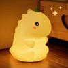 LED Night Light Dinosaur Silicone Night Lamp USB Rechargeable Timing Bedside Table Lamp Room Decor Kids Baby nightlight Gift